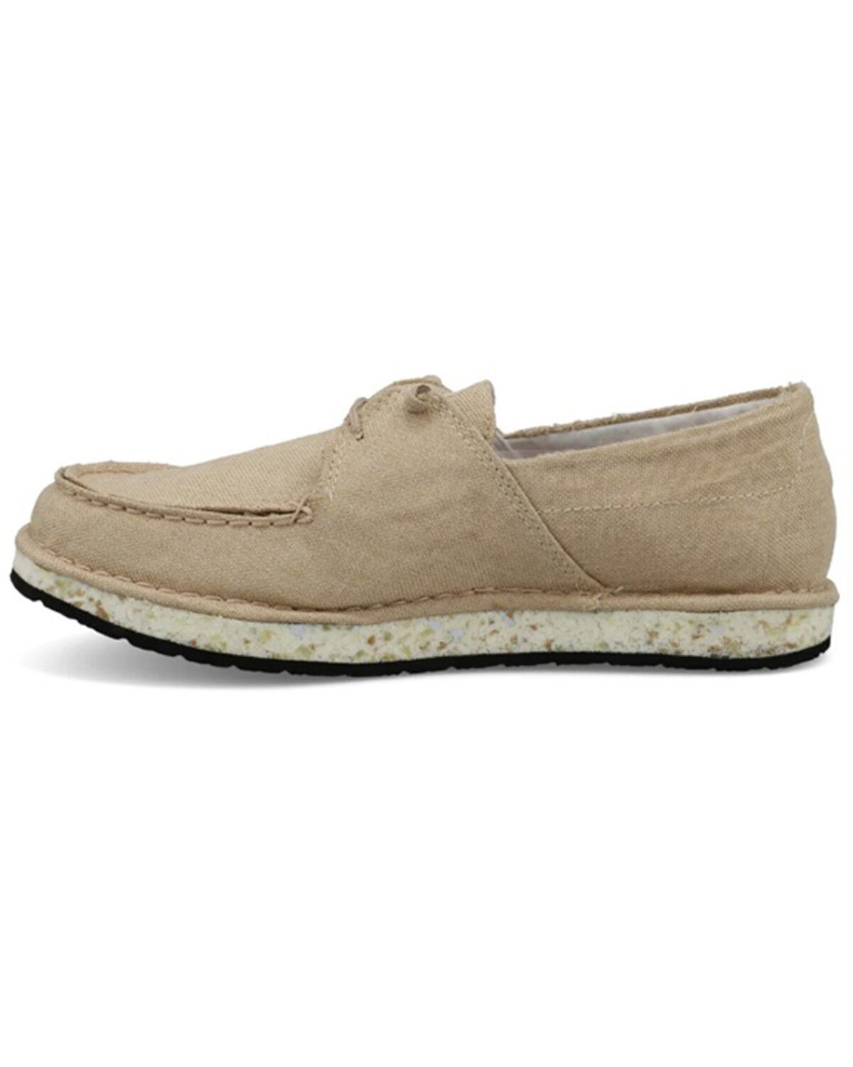 Image #3 - Twisted X Women's Circular Project™ Boat Shoes - Moc Toe, Cream, hi-res