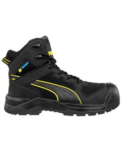 Puma Safety Men's Rock HD Mid Work Boots - Composite Toe , Brown, hi-res
