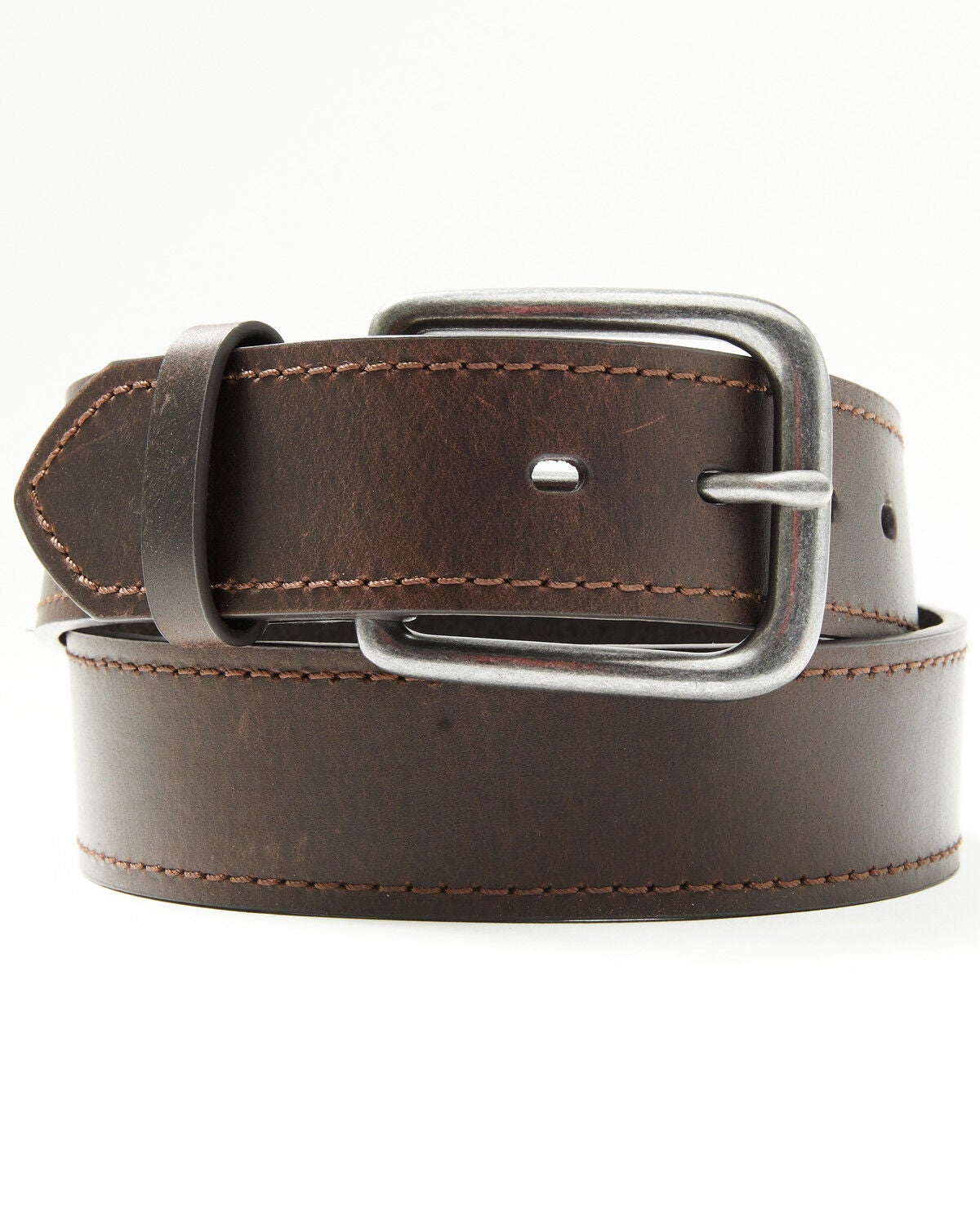 Image #1 - Hawx Men's Midland Leather Belt, Brown, hi-res