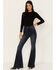 Image #1 - Shyanne Women's Dark Wash High Rise Eden Stretch Flare Jeans, , hi-res
