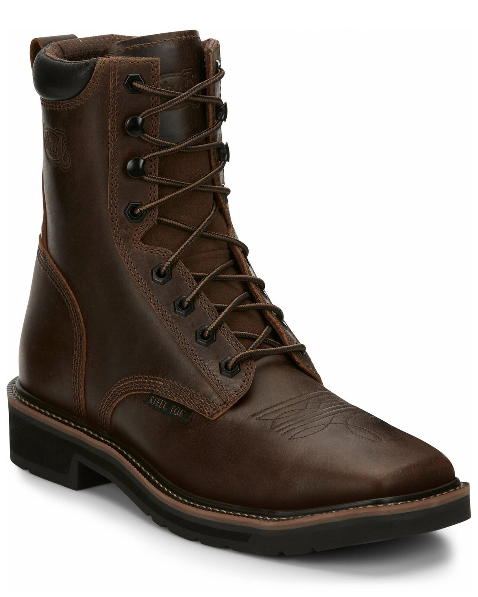 Tie up work boots store