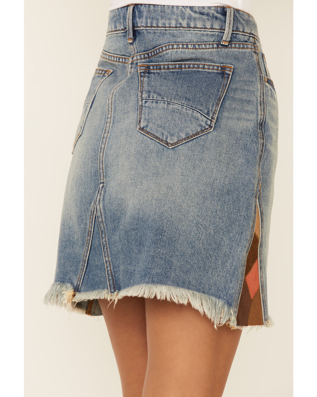 levi's patchwork denim skirt