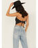 Image #4 - Blended Women's Rodeo Bandana Top, Black, hi-res