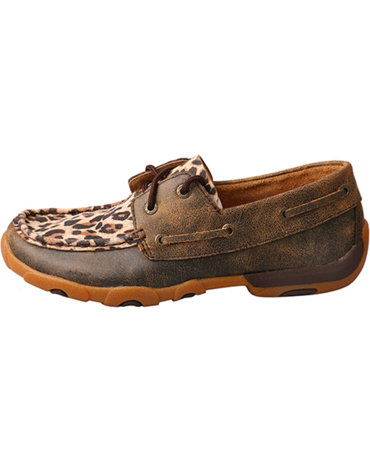 leopard print driving moccasins