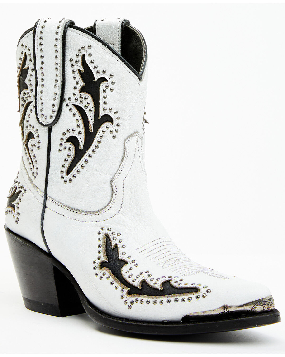 Image #1 - Idyllwind Women's Fiore Booties - Round Toe, White, hi-res