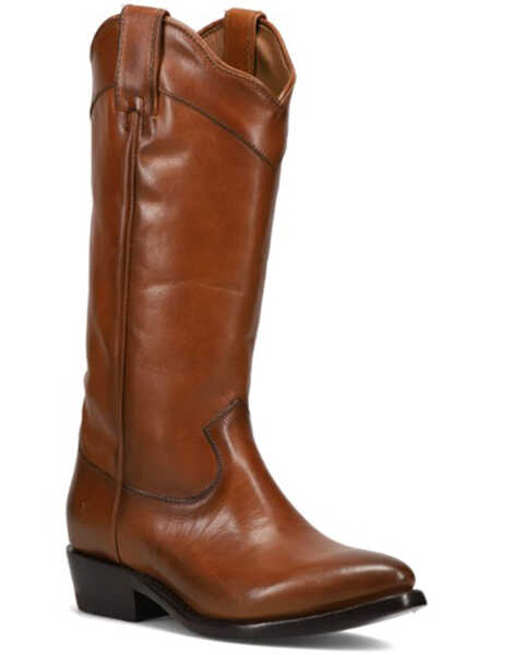 Frye Women's Billy Daisy Pull-On Western Boots - Medium Toe , Caramel, hi-res