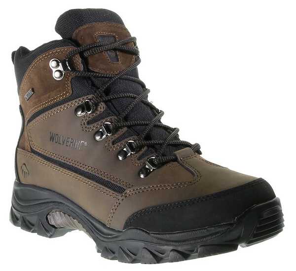 Image #1 - Wolverine Men's Spencer Waterproof Lace-Up Hiking Boots - Round Toe, Brown, hi-res