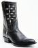 Image #1 - Planet Cowboy Women's Pee-Wee Pair-A-Dice Leather Western Boot - Snip Toe , Black, hi-res