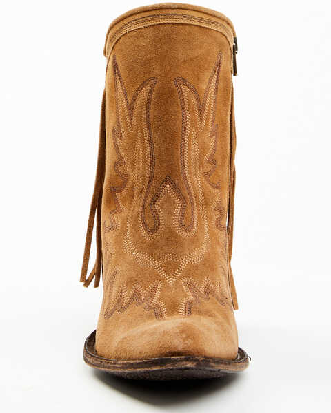 Image #4 - Yippee Ki Yay by Old Gringo Women's New Sheriff In Town Fringe Leather Fashion Booties - Medium Toe, Mustard, hi-res