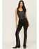Image #2 - Idyllwind Women's Legend High Rise Boot Stitch Bootcut Super Stretch Denim Jeans, Black, hi-res