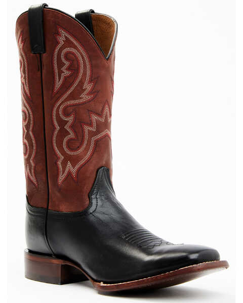 Cody James Men's Western Boots - Broad Square Toe, Wine, hi-res