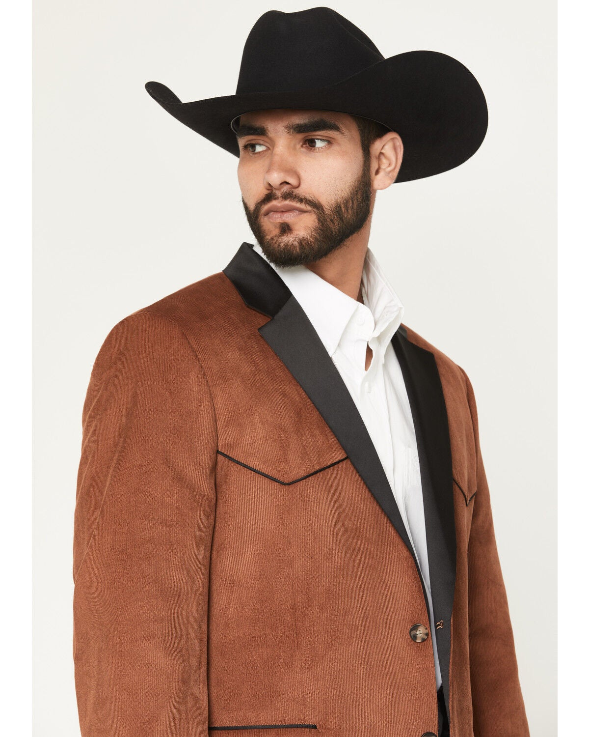 Image #2 - Cody James Black 1978&reg; Men's Solid Corduroy Button-Down Sportcoat, Brown, hi-res