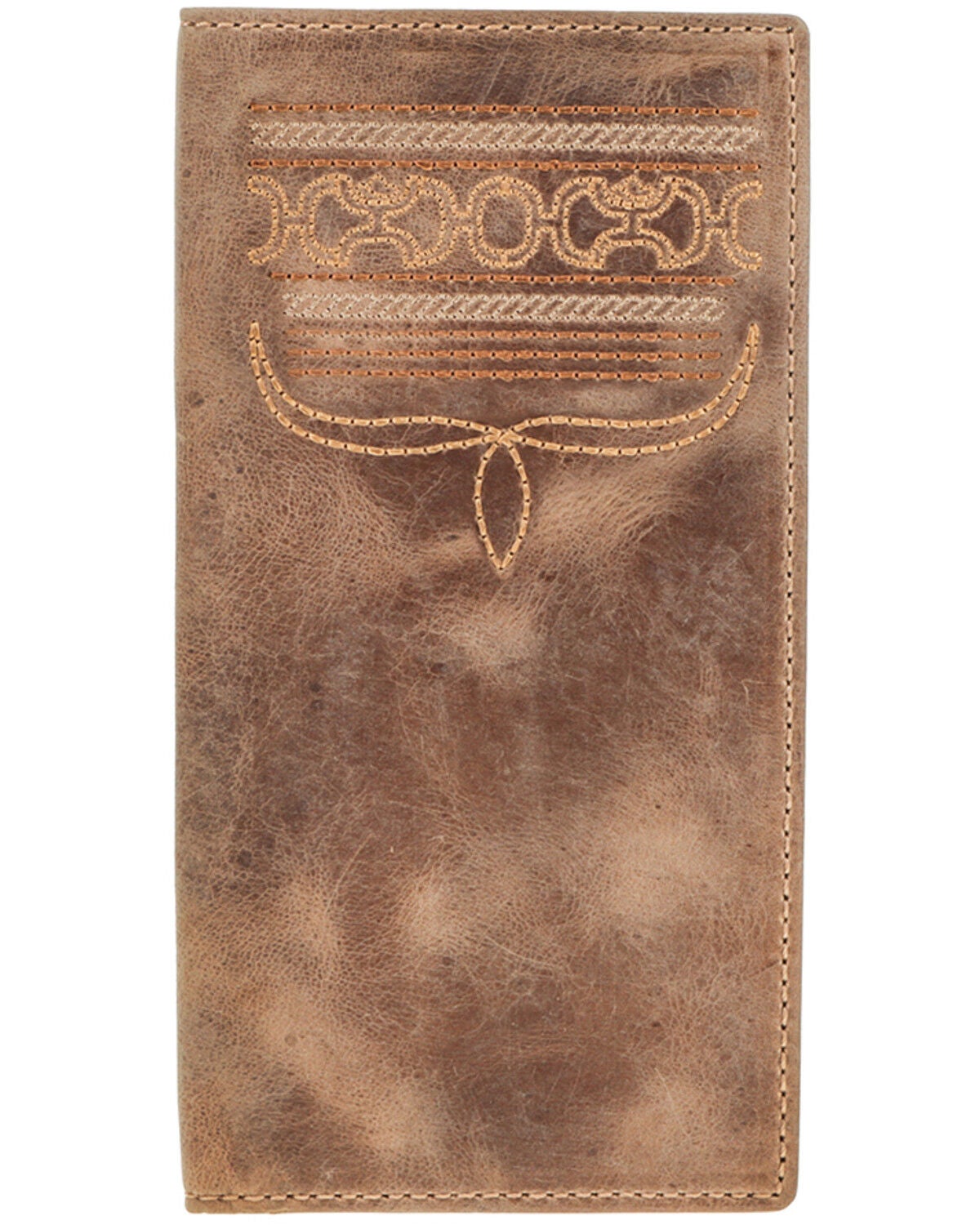 Image #1 - Hooey Men's Boot Stitch Rodeo Wallet, Brown, hi-res
