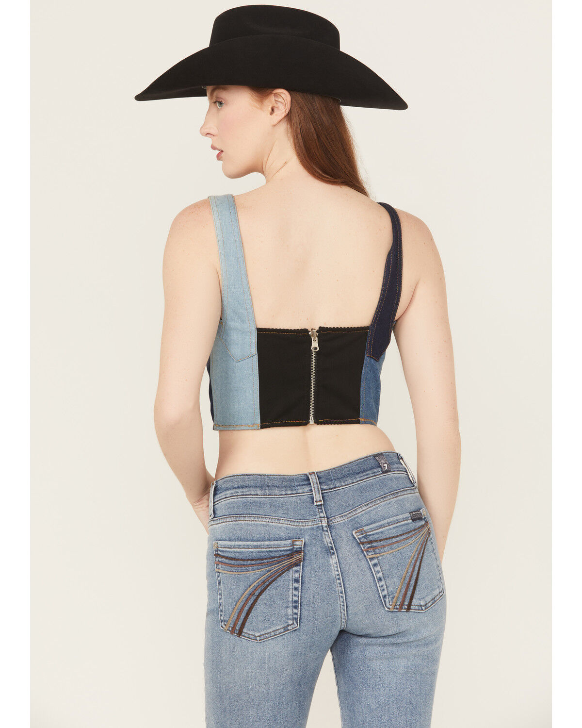 Image #4 - Blue B Women's Reversible Sleeveless Patchwork Top, Multi, hi-res