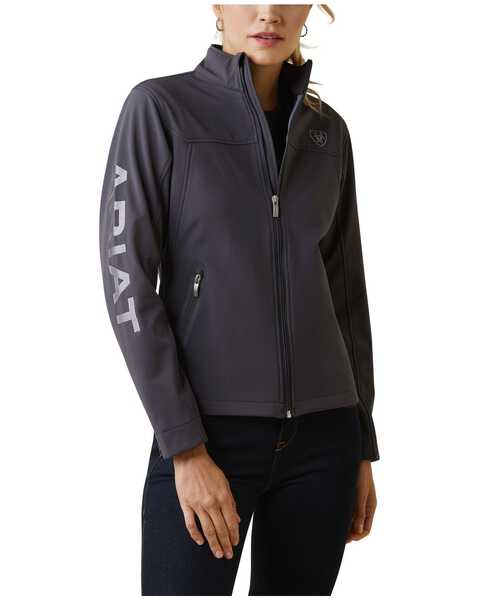 Ariat Women's New Team Softshell Jacket - Plus , Blue, hi-res