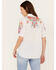 Image #4 - Johnny Was Women's Petunia Smocked Lisbon Shirt, White, hi-res