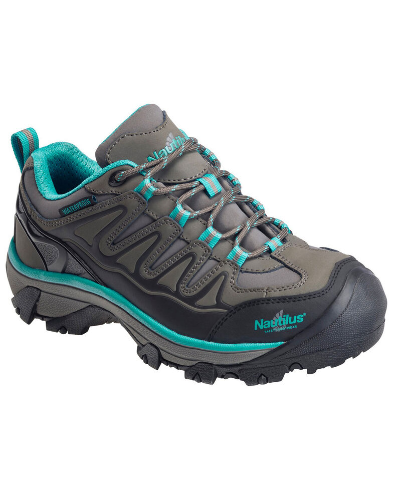 Nautilus Women's Waterproof Athletic Hiker Shoes - Steel Toe, Grey, hi-res