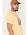 Junk Food Clothing Men's Journey Logo Graphic T-Shirt , Yellow, hi-res