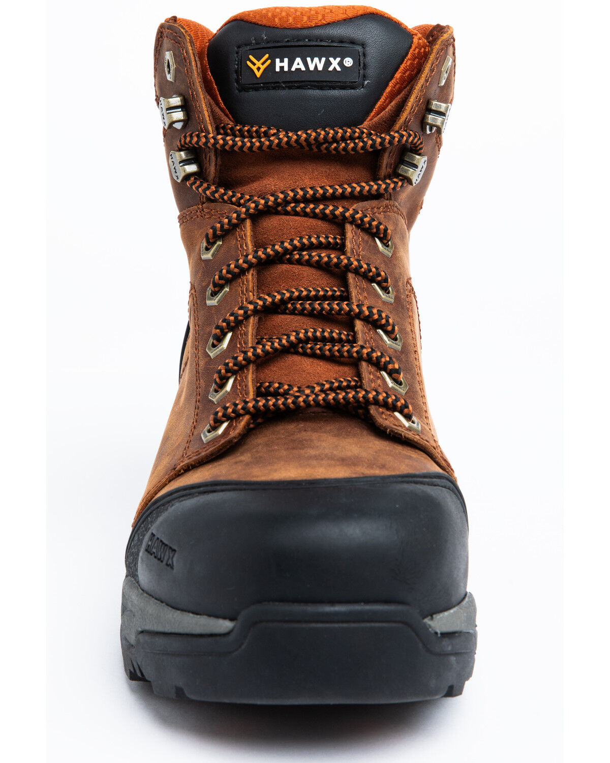 Image #4 - Hawx Men's 6" Lace-To-Toe Work Boots - Soft Toe, Rust Copper, hi-res