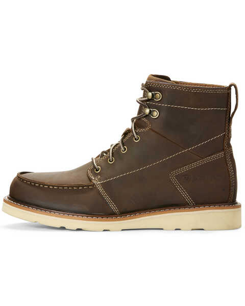 Image #2 - Ariat Men's Brewed Barley Recon Lace-Up Boots - Moc Toe, Brown, hi-res