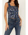 Image #3 - Idyllwind Women's Linmar Printed Button-Down Tank, Steel Blue, hi-res