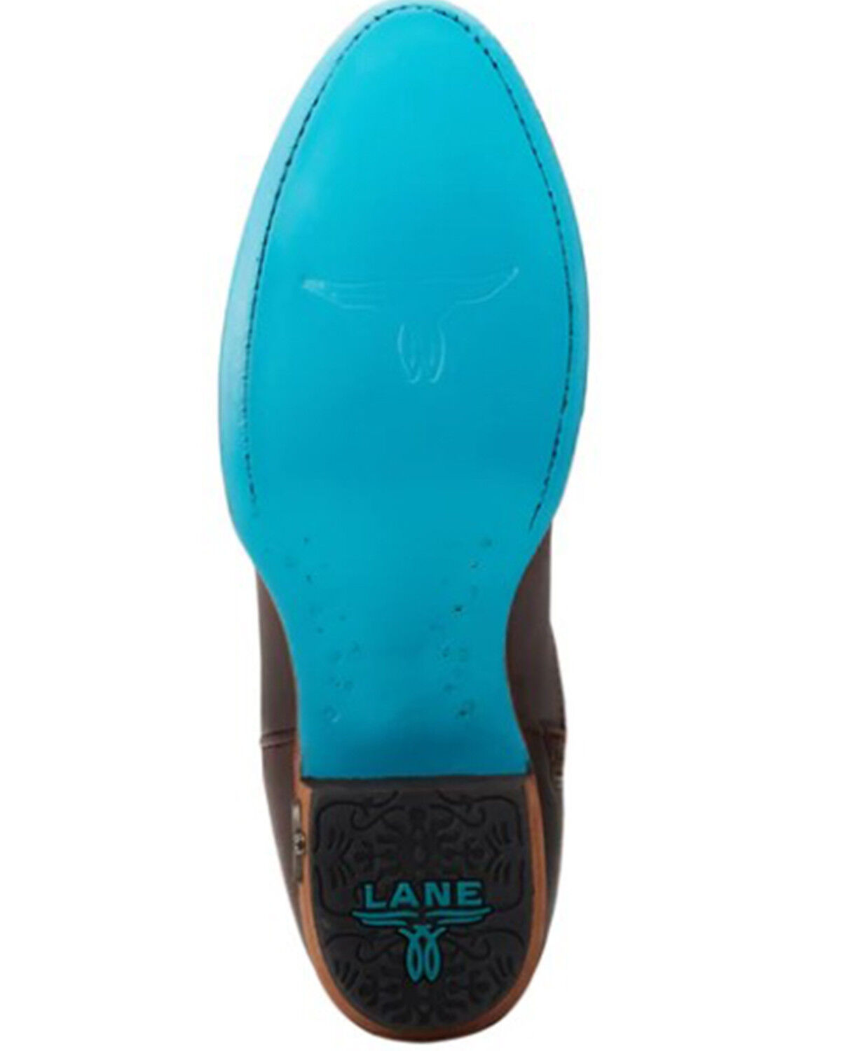 Image #7 - Lane Women's Plain Jane Midi Western Boots - Round Toe, Cognac, hi-res