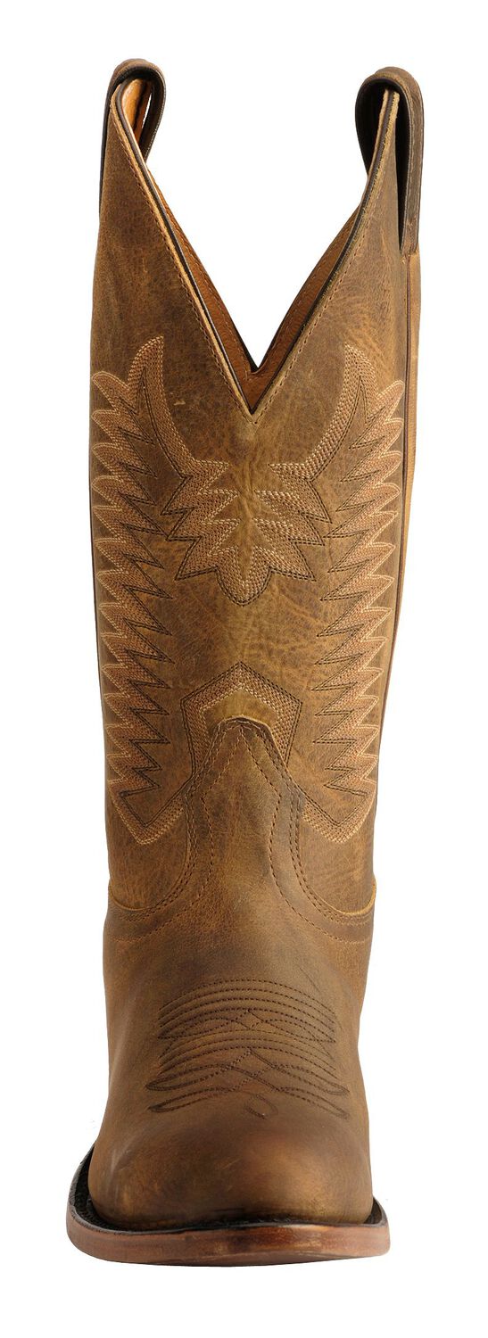 Image #4 - Boulet Men's Western Boots - Round Toe, Amber Brn, hi-res