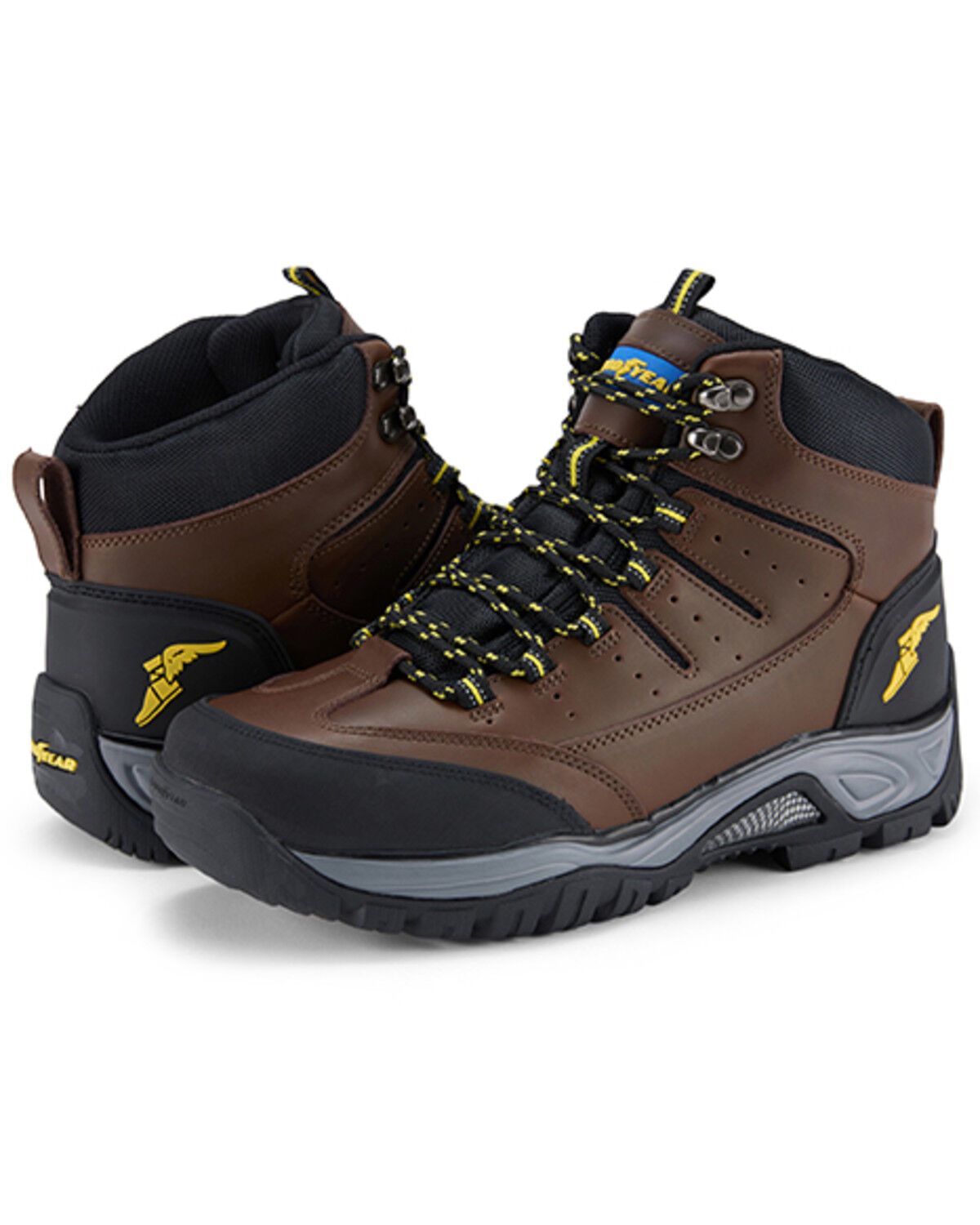 Image #1 - Goodyear Men's Barrett Garage Boots - Steel Toe, Brown, hi-res