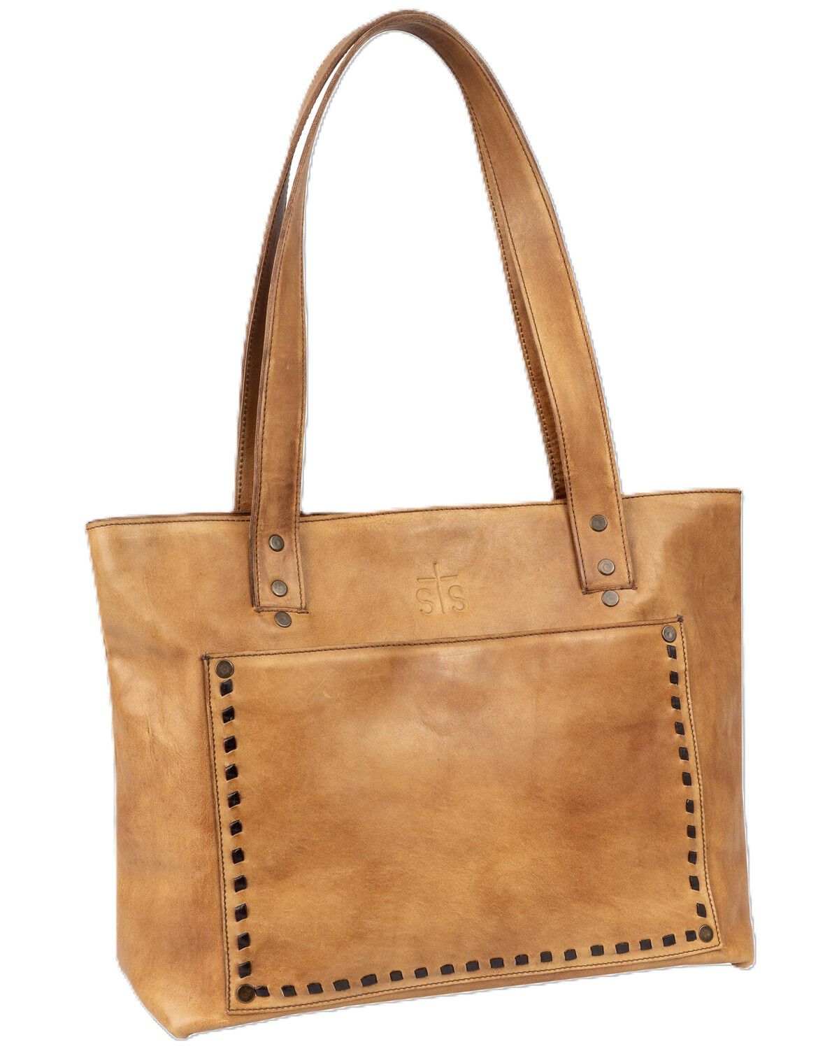 STS Ranchwear by Carroll Women's Bandera Simple Tote, Caramel, hi-res