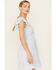 Image #2 - Angie Women's Eyelet Knot Front Mini Dress, Light Blue, hi-res