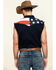 Image #2 - Cody James Men's American Flag Bubba Sleeveless Western Shirt , Red, hi-res