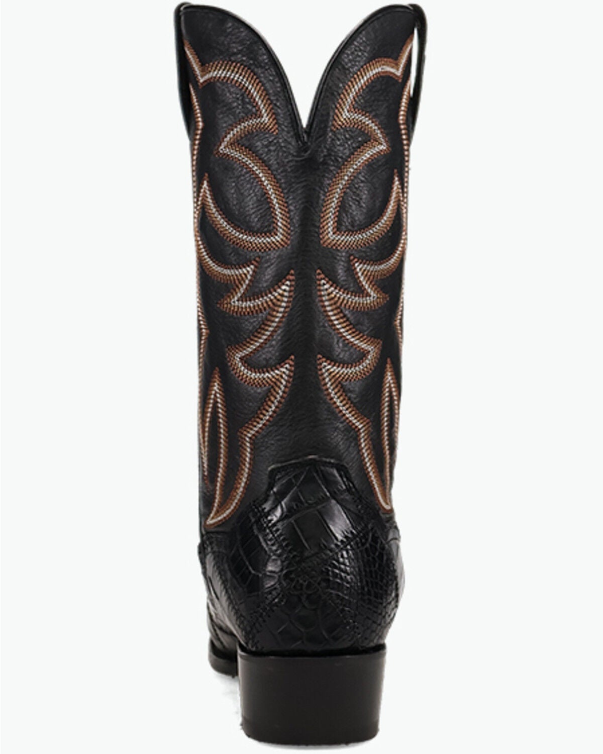 Image #5 - Dan Post Men's Exotic Alligator Western Boots - Square Toe, Black, hi-res