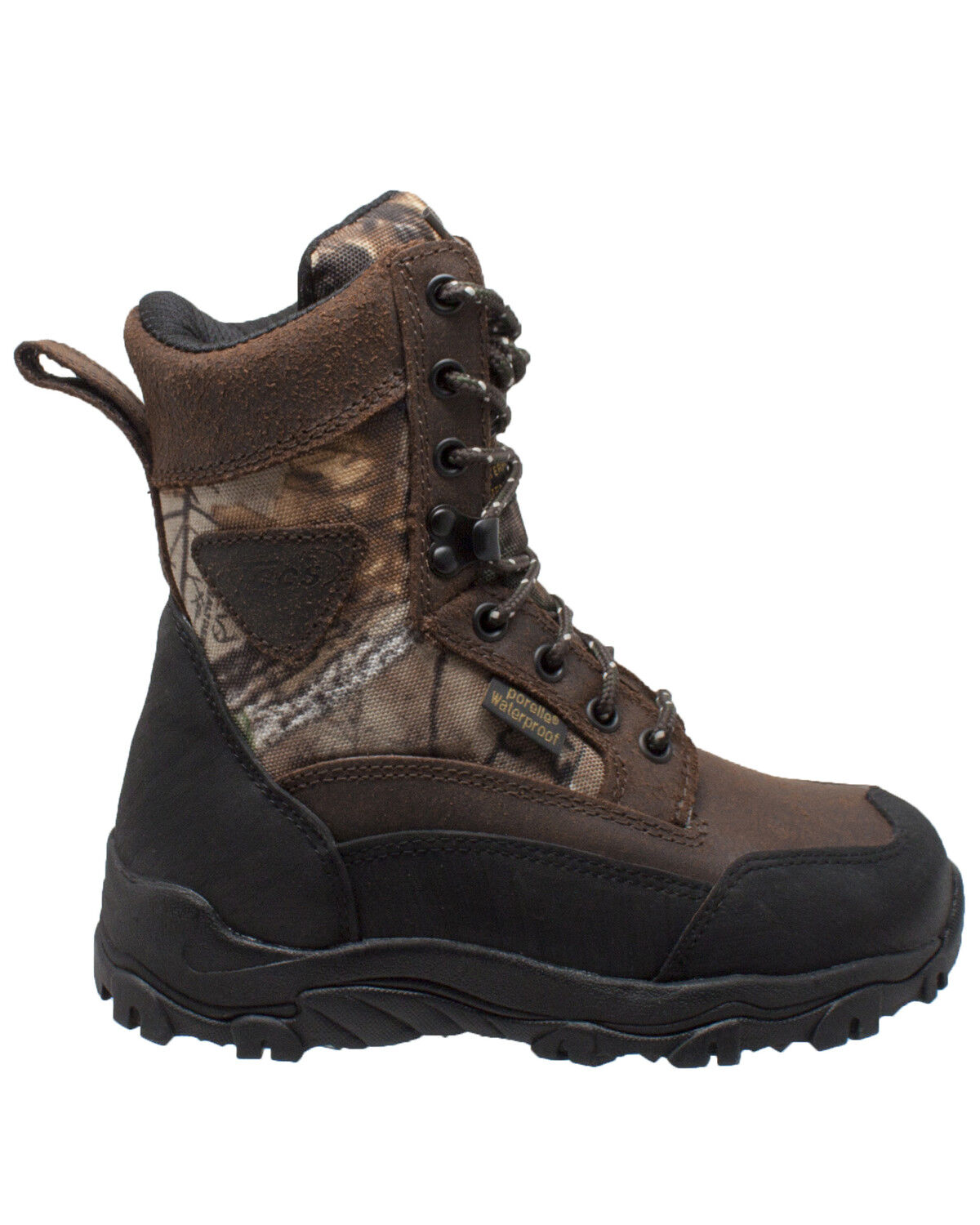 Image #2 - Ad Tec Boys' Waterproof Hunting Boots - Soft Toe, Dark Brown, hi-res