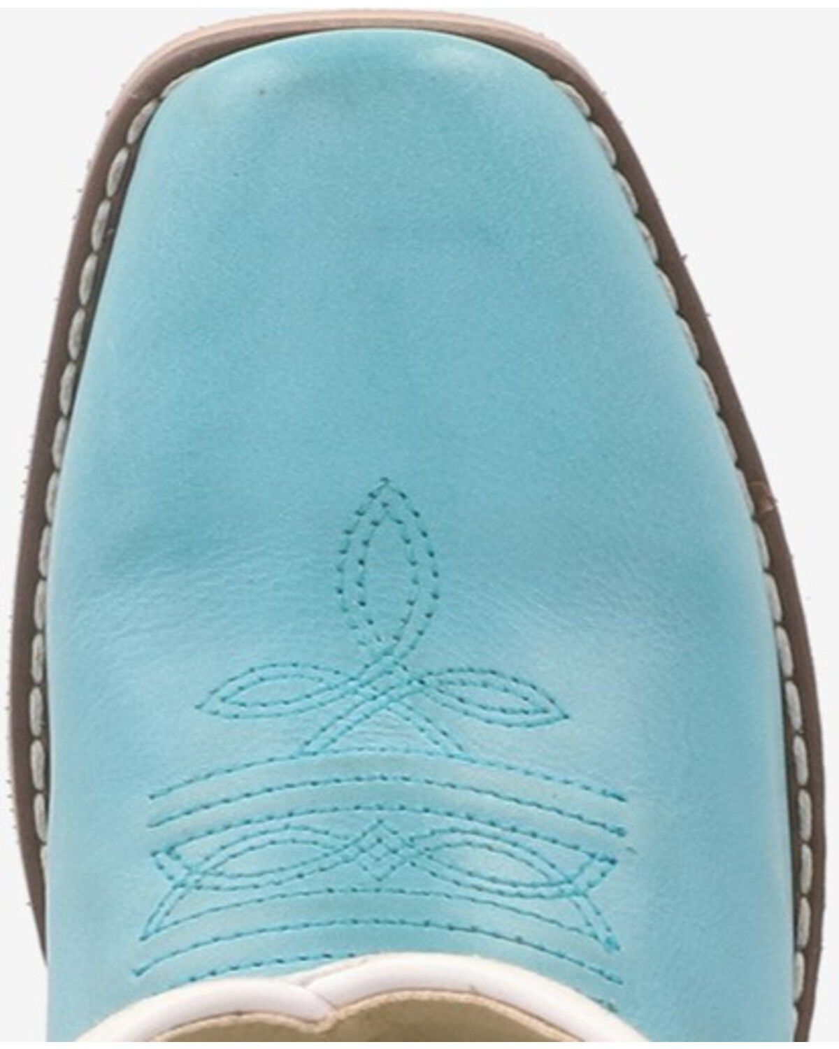 Image #5 - Smoky Mountain Girls' Wichita Western Boots - Square Toe, Light Blue, hi-res