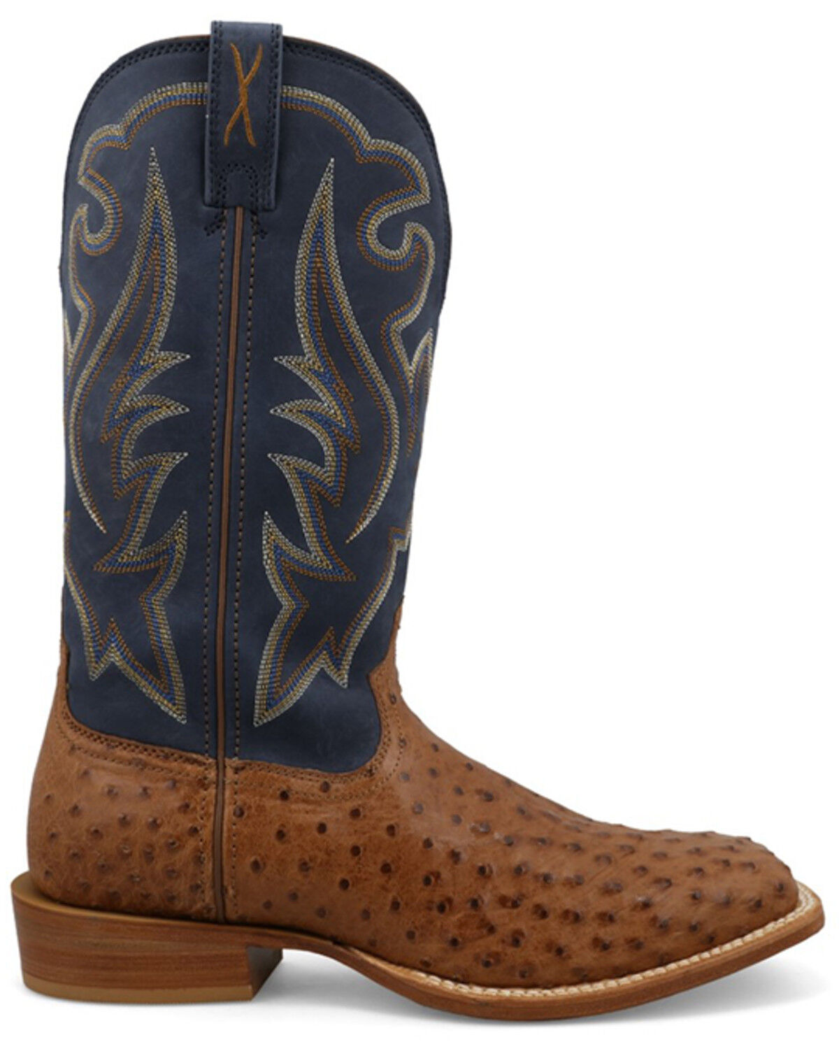 Image #2 - Twisted X Men's Reserve Exotic Ostrich Western Boots - Broad Square Toe, Black, hi-res