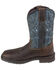Justin Men's Amarillo Slate Waterproof Western Work Boots - Soft Toe, Brown, hi-res