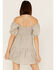 Image #4 - Heartloom Women's Kendra Peri Plaid Off Shoulder Dress, Periwinkle, hi-res