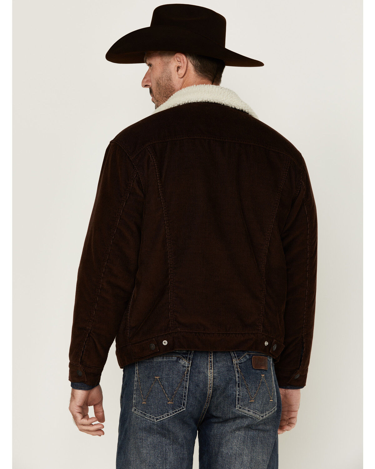 Image #4 - Levi's Men's Corduroy Sherpa Lined Trucker Jacket, Chocolate, hi-res