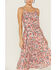 Image #2 - Molly Bracken Women's Floral Tie-Back Midi Dress , Red, hi-res