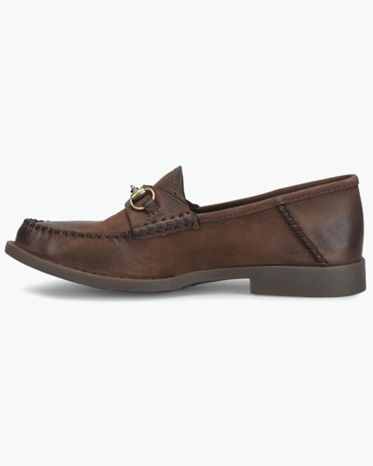 Image #3 - Born Women's Margo Loafers - Moc Toe, Dark Brown, hi-res