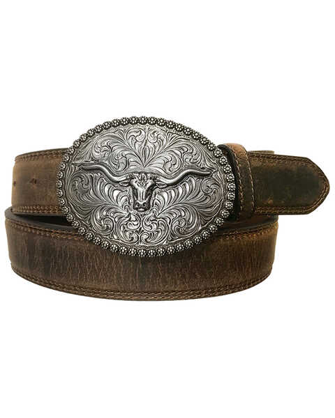 Leather Embossing Belts  Leather Pin Buckle - Male Genuine