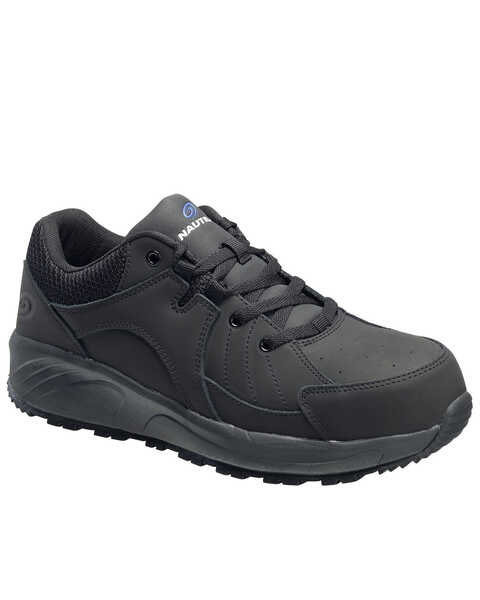 Nautilus Men's Black Work Shoes - Composite Toe, Black, hi-res