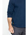 Hawx Men's Navy Logo Crew Long Sleeve Work T-Shirt - Big , Navy, hi-res