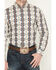 Image #3 - Cody James Men's Wild Prairie Southwestern Print Long Sleeve Button-Down Stretch Western Shirt, Tan, hi-res