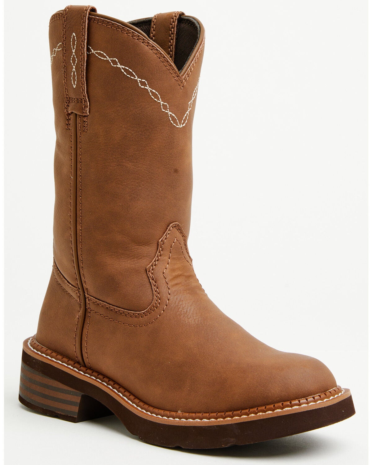 Justin Women's Lillie Roper Western Boots - Round Toe, Brown, hi-res