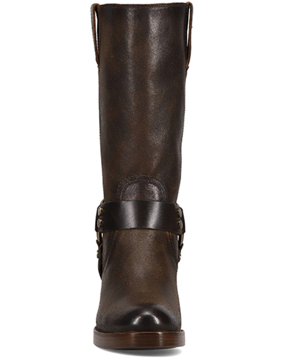 Image #4 - Frye Women's Jean Harness Fashion Boots - Round Toe, Chocolate, hi-res