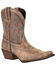 Durango Women's Driftwood Western Booties - Snip Toe, Brown, hi-res