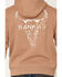 Image #4 - RANK 45&reg; Men's Desert Steer Embroidered Hooded Sweatshirt, Tan, hi-res