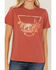 Image #3 - Wrangler Women's Desert Logo Short Sleeve Graphic Tee, Rust Copper, hi-res