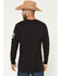 Image #4 - RANK 45&reg; Men's Buckle Up Long Sleeve Graphic T-Shirt, Black, hi-res